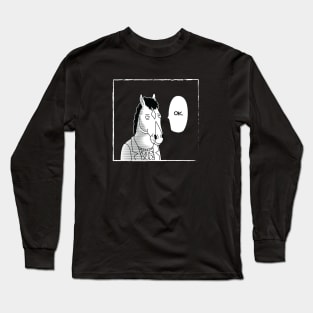 One-Line BoJack Long Sleeve T-Shirt